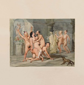 Escena Babilónica de Exuberancia y Caos — Valeriano y Gustavo Adolfo Bécquer