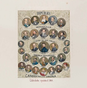 Retratos de Candidatos a la Corona Española — Valeriano y Gustavo Adolfo Bécquer