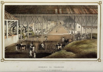 Producción de azúcar en el Ingenio el Progreso, Cuba, en 1857 — No identificado