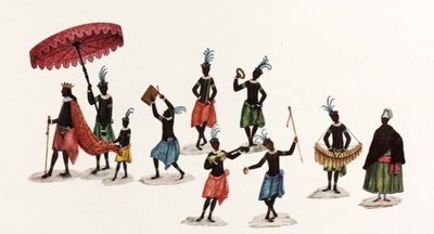 Coroação de um rei negro no festejo de Reis. Obra de Carlos Julião — Carlos Julião