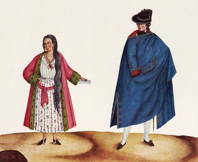 Mulher e Homem do Brasil Colonial Obra de Carlos Juli o — Carlos Julião