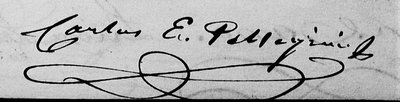 Carlos e Pellegrinni, firma — Charles Henri Pellegrini