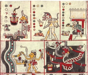 Códice Laud: — Escenas rituales y mitológicas prehispánicas — Tlacuilo anónimo, tradición mixteca-puebla (Códice Laud)