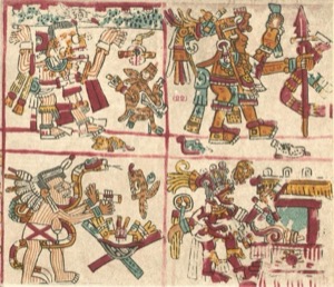 Códice Vaticano — B: Escenas de rituales y deidades mexicas — Tlacuilo anónimo, tradición mixteca-puebla (Códice Vaticanus B)