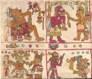 Códice Maya: — Escenas Ritual y Religiosa — Tlacuilo anónimo, tradición mixteca-puebla (Códice Vaticanus B)