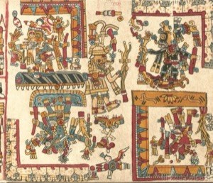 Pintura indígena prehispánica: Mitología y rituales aztecas
