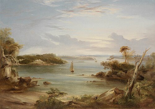 (Sydney from Sandy (Rose) Bay), Conrad Martens — Conrad Martens