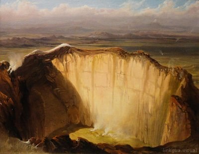 Cráter del Popocatépetl, s. XIX