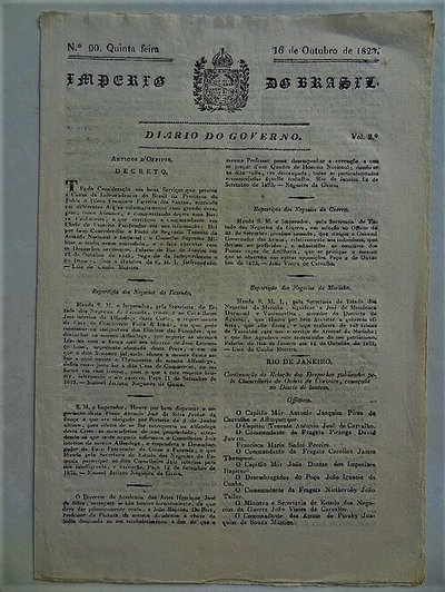 Diário do Governo 1823 (João Batista De Bret) — Jean-Baptiste Debret