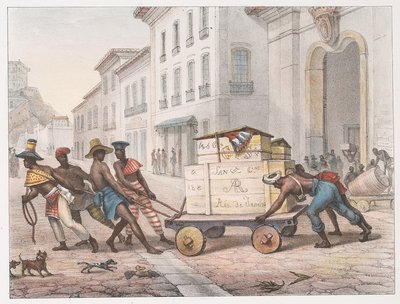 Cuadrilla de cargadores callejeros — Jean-Baptiste Debret