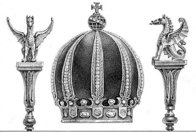 Corona imperial y cetro 1839 — Jean-Baptiste Debret