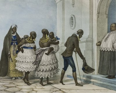 Una procesión religiosa con gente de color — Jean-Baptiste Debret