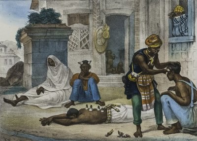 Sanación tradicional africana con ventosas — Jean-Baptiste Debret