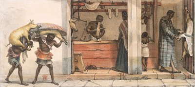 Carnicero de cerdos y esclavos — Jean-Baptiste Debret