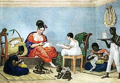 Uma senhora brasileira em seu lar — Jean-Baptiste Debret