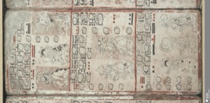 Dresde: Fragmento con glifos y representaciones — Anónimo maya