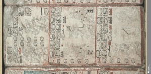 Páginas del Códice Dresde con Jeroglíficos Mayas — Anónimo maya