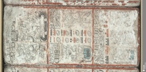 Con jeroglíficos y representaciones figurativas — Anónimo maya