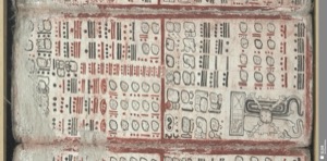 Con glifos y números — Anónimo maya
