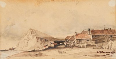 Am Strand von Dover — Eduard Hildebrandt