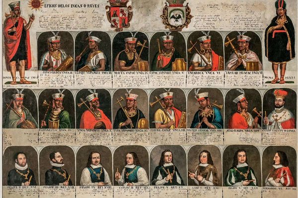 Y Reyes de España — Efigies de los Incas