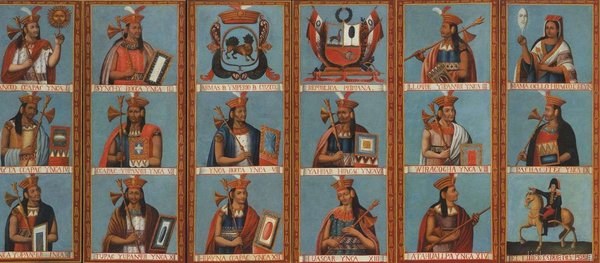 Y escudos — Efigies de los Incas