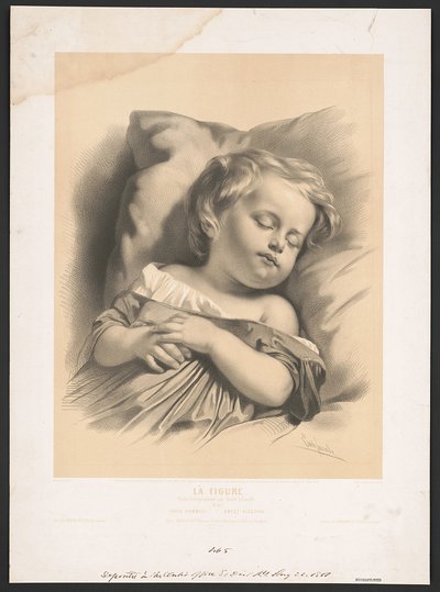 La figure, etudes lithographiées - doux sommeil — Émile Lassalle