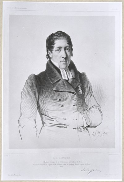 Retrato grabado de J. L. Castaigné, distinguido clérigo del siglo XIX — Émile Lassalle