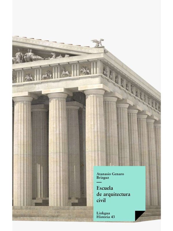 Templo griego con inscripciones y figuras — Escuela de Arquitectura Civil