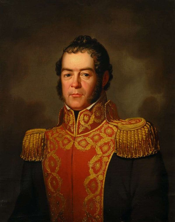 Retrato de militar con uniforme bordado — Francis Martin Drexel