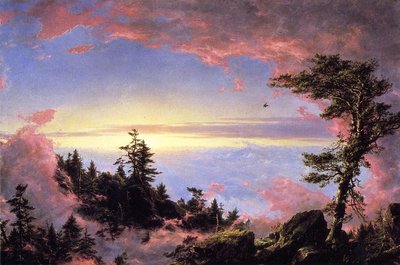 Sobre las nubes al amanecer — Frederic Edwin Church