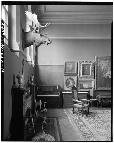 DINING ROOM, LOOKING SOUTHEAST - Olana, State Route 9G, Hudson, Columbia County, NY HABS NY,11-HUD,1-19