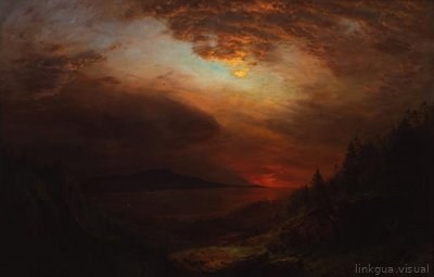 Crepúsculo, isla Mount Desert, Maine