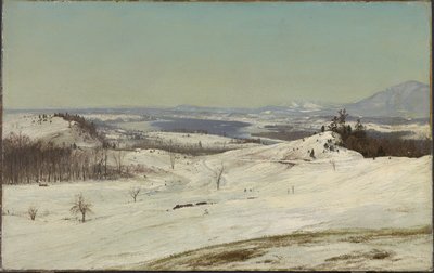 Vista desde Olana en la nieve — Frederic Edwin Church