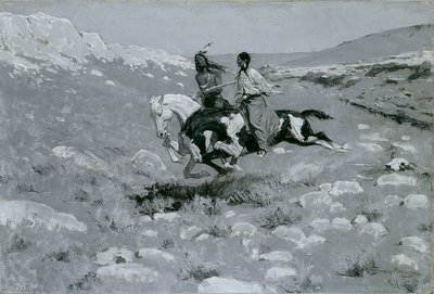 Ceremonia del caballo más rápido — Frederic Remington