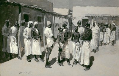 Mercado de esclavos — Frederic Remington