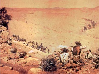 Asaltando la escolta de pago Remington — Frederic Remington