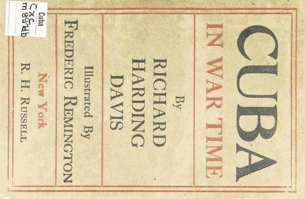 Portada de "Cuba in War Time" con ilustraciones de Frederic Remington