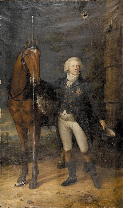 Retrato de caballero con su caballo — Friedrich Georg Weitsch