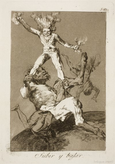 Los Caprichos — 56: Subir y bajar