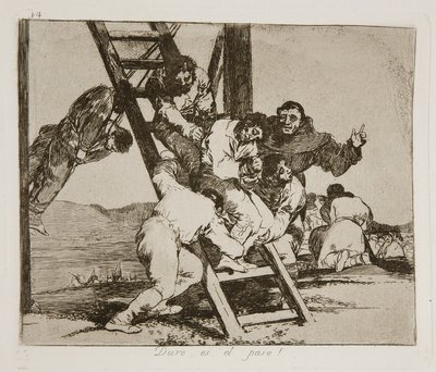 Los Desastres de la guerra — 14: ¡Duro es el paso!