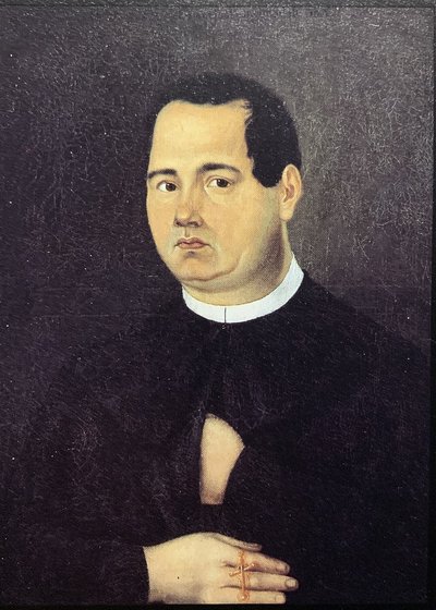 Retrato de un hombre con sotana — Hermenegildo Bustos