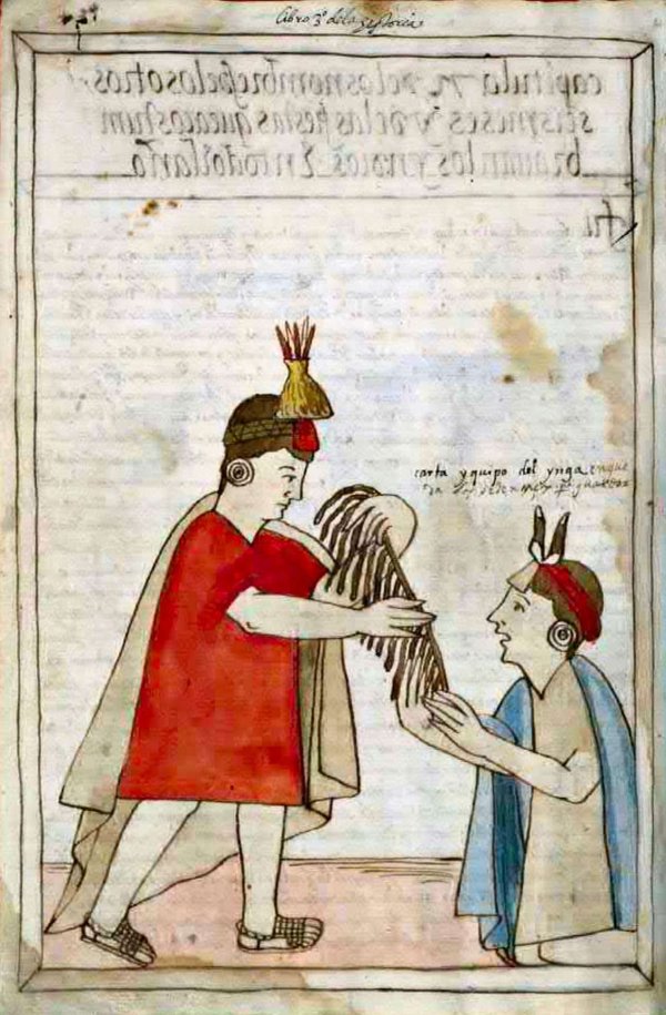 Historia del origen y genealogía real de los reyes incas del Perú — Anónimo (ilustración colonial)