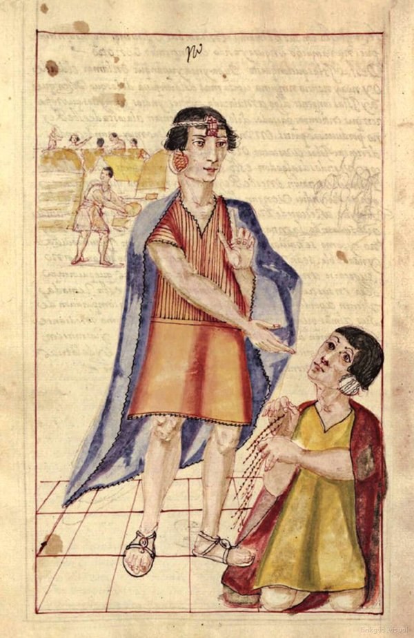 Historia del origen y genealogia real de los reyes incas del — Anónimo (ilustración colonial)