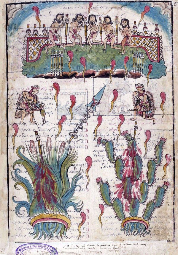 Ilustración de historia antigua y rituales — Anónimo