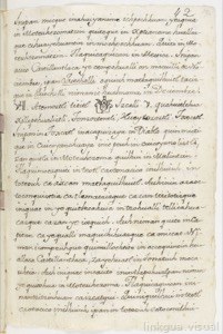 Página de Códice con escritura náhuatl y una miniatura