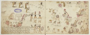 Códice Azcatitlán: — Representación de eventos y deidades prehispánicas — Anónimo tlacuilo mexica (Códice Azcatitlán)