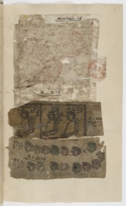 Fragmentos de códice prehispánico con figuras antropomorfas — Anónimo