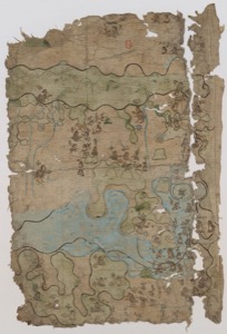 Mapa antiguo de territorios con ríos y asentamientos — Pedro de los Ríos (coord.)