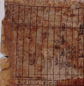 Tabla de censo o registro antiguo — Anónimo novohispano